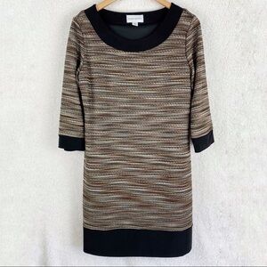 RONNI NICOLE 3/4 Sleeve Knit Shift Dress Size:  10